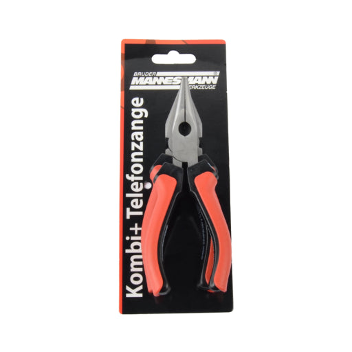 2-Piece Pliers Set: Combination Pliers 160 mm & Long Nose (Telephone) Pliers 160 mm