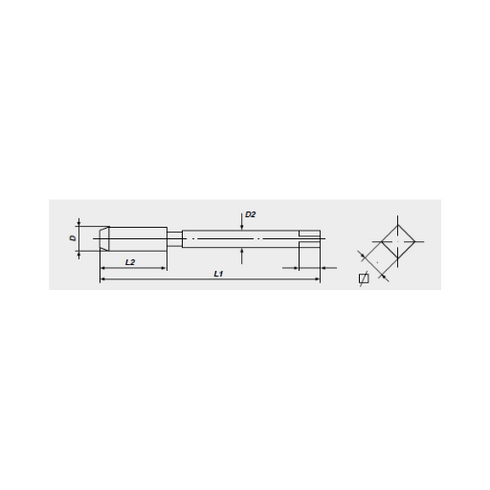 Hand tap UNF thread(0 x 80-1" x 12) HSS-G DIN2181