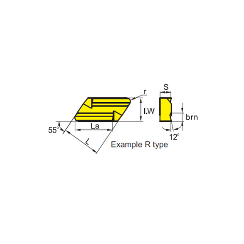 Πλακίδιο τόρνου KNUX 160405-R/L, ZCC CT