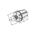 Collets with cooling channels along the boring