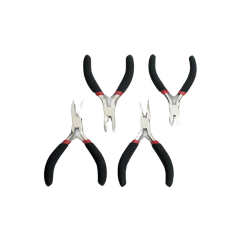 4-Piece Electronic Pliers Set Soft-Grip