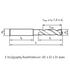 Carbide drills 5xD without coolant, 51787 (D10.1 - D20)