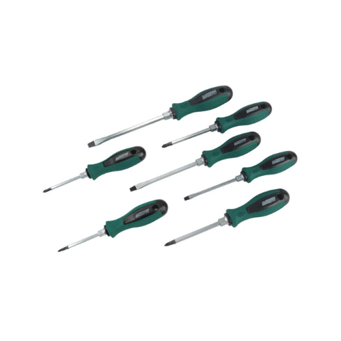 7-Piece Go-Through Screwdriver Set (Chrome Vanadium)