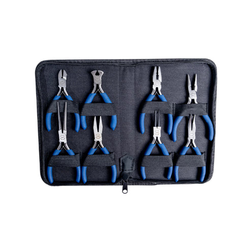 8-Piece Electronic Pliers Set with Carry Case