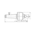BISON 8811 R Revolving Lathe Center 60° Dimensions