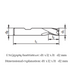 Coated HSS 3F End Mill Dimensions