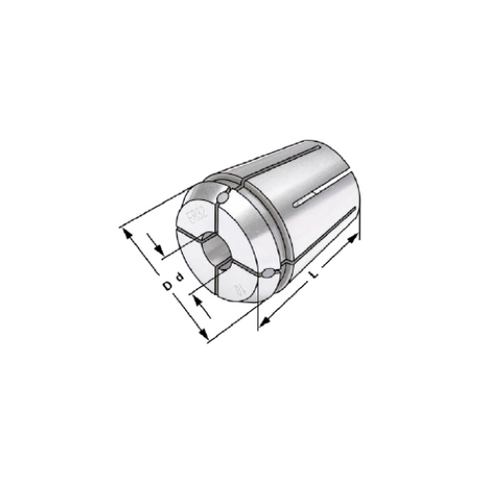 Collet with Internal Cooling Seal Dimensions