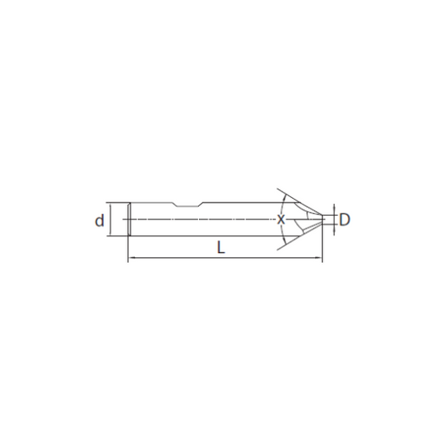 Deburring cutter 60° 5501/5601R60*FM Dimensions