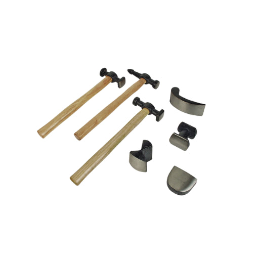 Dent Removal Tool Set 7 Pieces with Wooden Handles