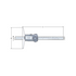 Depth Caliper Digital with Data Output Dimensions