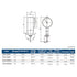 Dial Test Indicator DIN 2270 Dimensions