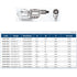 Digital Outside Micrometer with Stainless Steel Spindle Dimensions