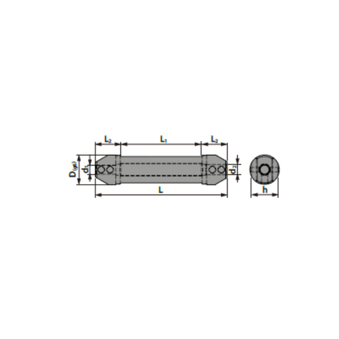 Double-sided tool holder dimensions