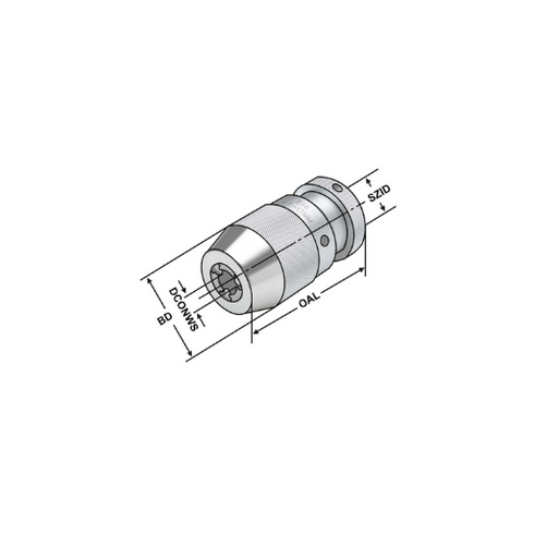 Drill Chuck – Self-Clamping Dimensions