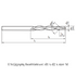 HSS Multi-Position Drill 90° DIN8374, 71501 Dimensions