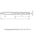 HSS Taper Drill 10xD DIN341, 71320 Dimensions