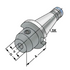 ISO Taper with Weldon, DIN 2080 Dimensions