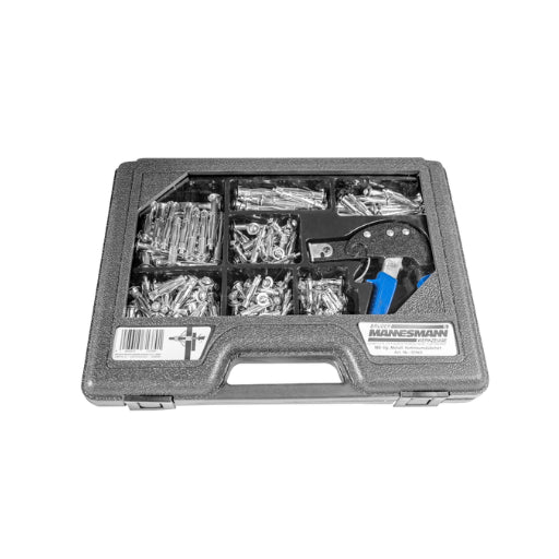 Metal Cavity Anchor & Screw Plug Fastener Set, 188 Pieces (with Assembly Setting Tool)