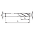 Multi-Flute End Mill 4F/5F/6F HSS Dimensions