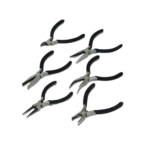 Precision Mechanics Pliers Set 6-Piece with Internal Spring
