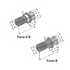 Pull studs ISO 7388 Dimensions
