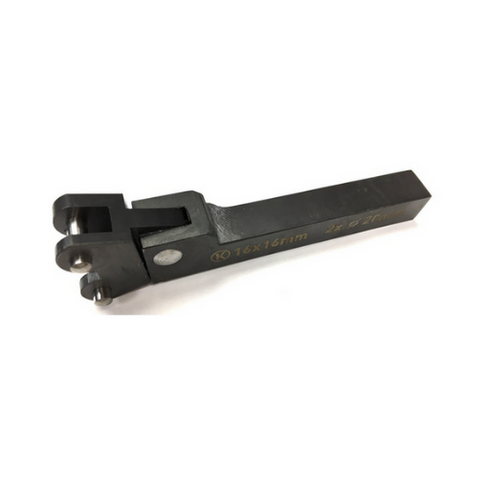 Rake wheel holder for 2 wheels with a diameter of 20mm