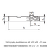 Roughing End Mill 4F HSSCo Cobalt, 74816 Dimensions