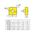 SNMG 120408-PM, ZCC CT Dimensions