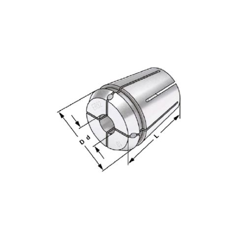Sealed collet for internal cooling Dimensions