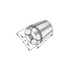 Sealed collets for internal cooling Dimensions