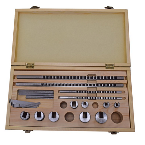 Set of madrels HSS for keyway broach