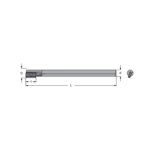 Shank Toolholders in Carbide for Thread Milling