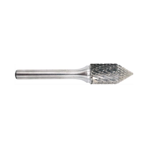 Solid Carbide Bur, Cylinder Shape, Taper 60°, Ø 12,7x25mm, Z3