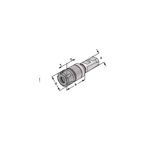 Tool Holder for ER Collets Dimensions