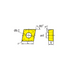 Turning Insert CCGX060202-LC Dimensions