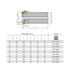Turning Toolholder MSKNR Dimensions