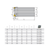 Turning Toolholder PCBNR Dimensions