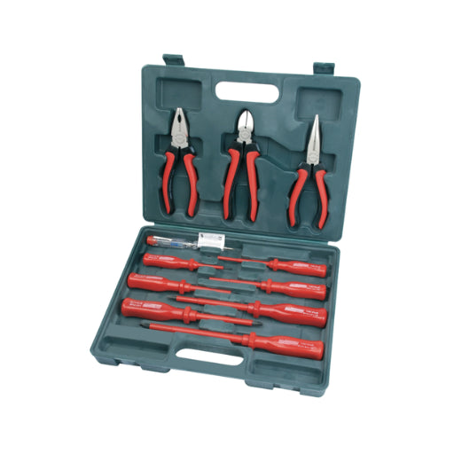 VDE Insulated Screwdriver & Pliers Set 1000V in Storage Case