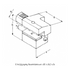 VDI C4 Axial Inverted Left-Hand Toolholder Dimensions
