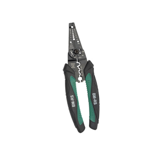 Wire Stripping and Crimping Pliers with 2-Component Handle and Cutter