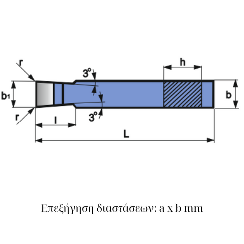 Μανέλα κολλητή ISO 4