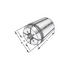 ollet with cooling channels DIN 6499 B dimensions